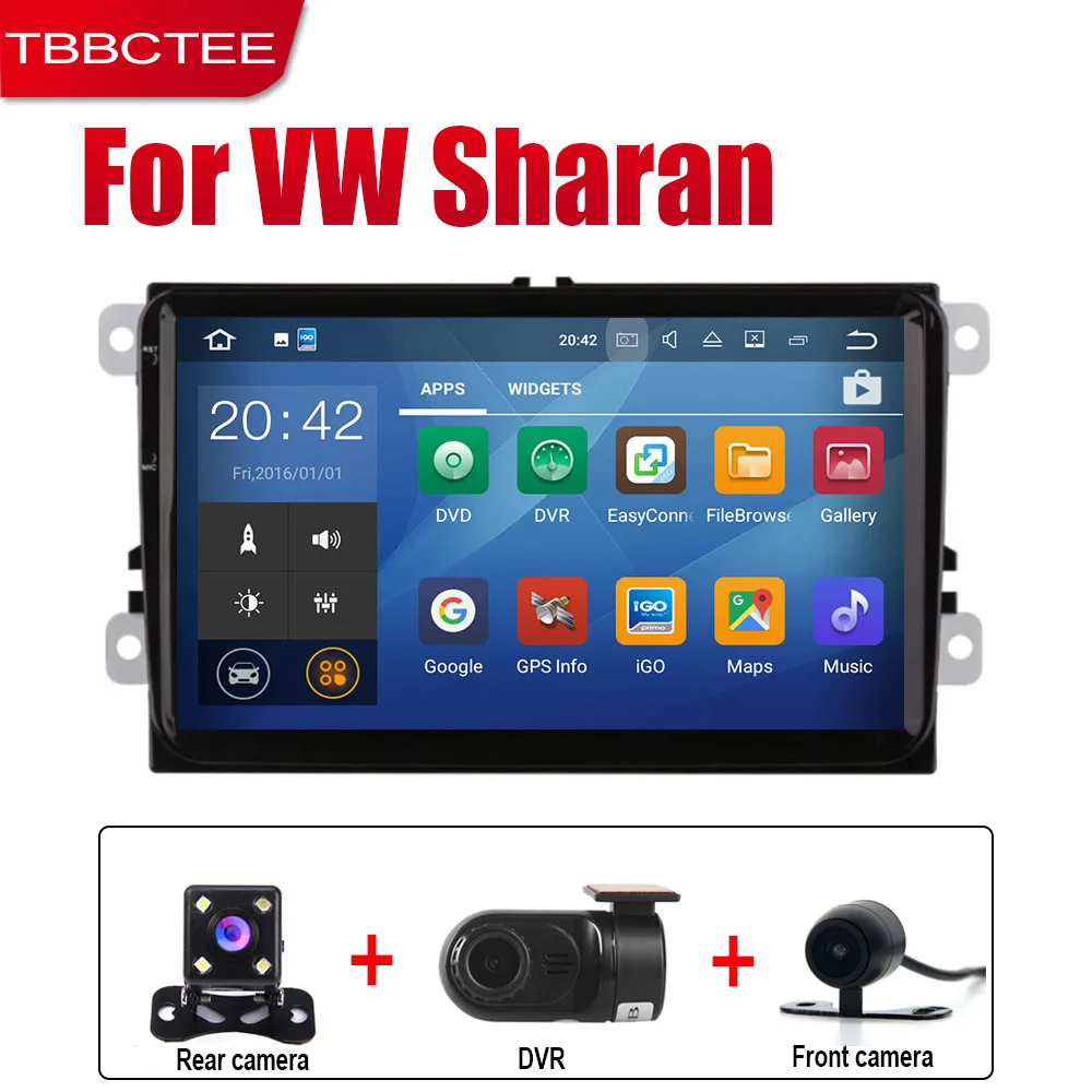 Extre Items TBBCTEE Android 2 Din Авто Радио для Volkswagen VW Sharan 2010~ автомобильный мультимедийный плеер gps навигационная система Радио стерео - Цвет: Extre Items
