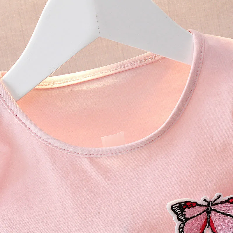 Футболка с коротким рукавом и вышивкой без бретелек|fashion kids clothes|kids clotheskids clothes fashion