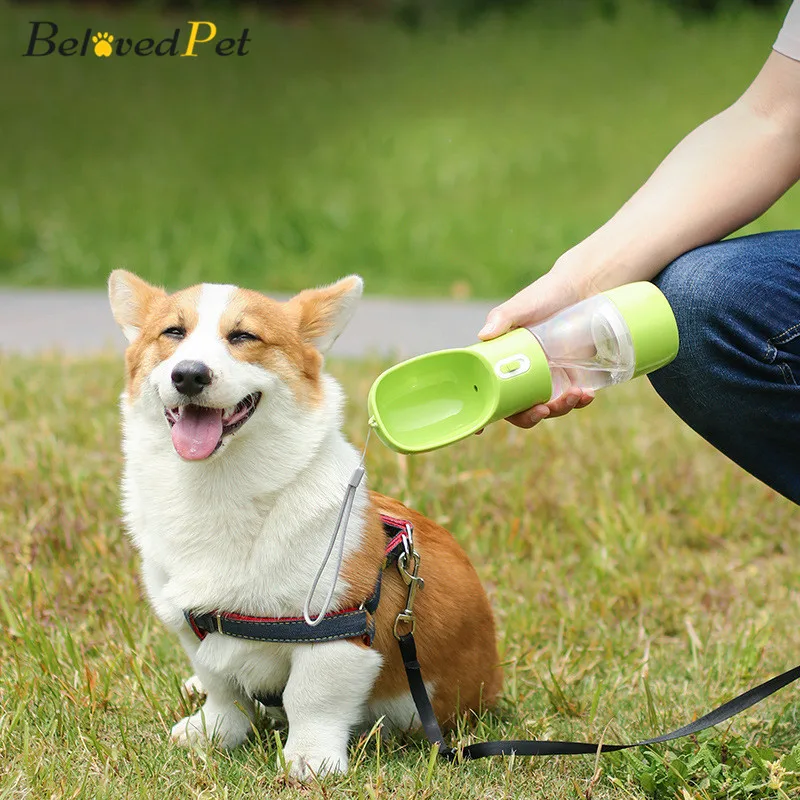 

BlovedPet Pet Dog Portable Water Bottle Multifunction Food Feeder Drinking Bowl Outdoor Pet Water Dispenser Feeder Pet Supplies