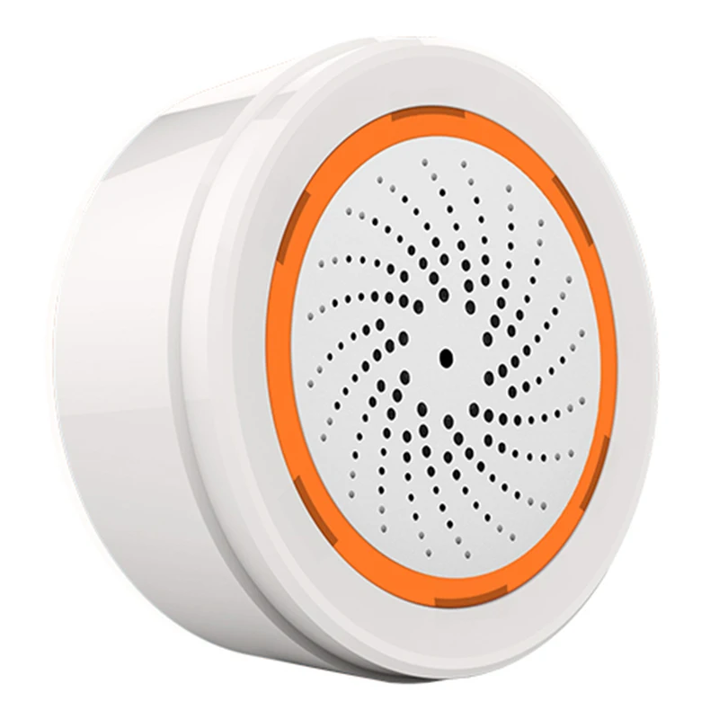 NEO Tuya Smart Zigbee Temperature Humidity Sensor With Alarm Sound Light Sensor Sound Light Sensor Battery Built-in 3 In 1