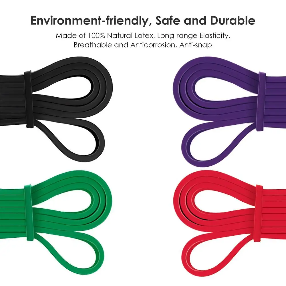208cm Resistance Bands Exercise Elastic Band Natural Latex Rubber Loop Workout Training Expander Pilates Fitness Equipment