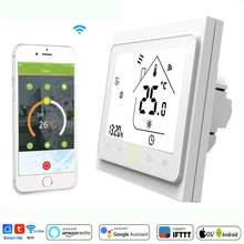 WiFi умный термостат регулятор температуры для воды/электрический подогрев пола воды/газовый котел работает с Alexa Google Home