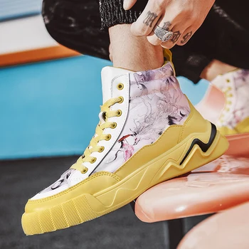 

Men Shoes Fashion Warm Fur Winter Men Boots Autumn Leather Footwear For Man New High Top Canvas Casual Shoes Men Joker simple