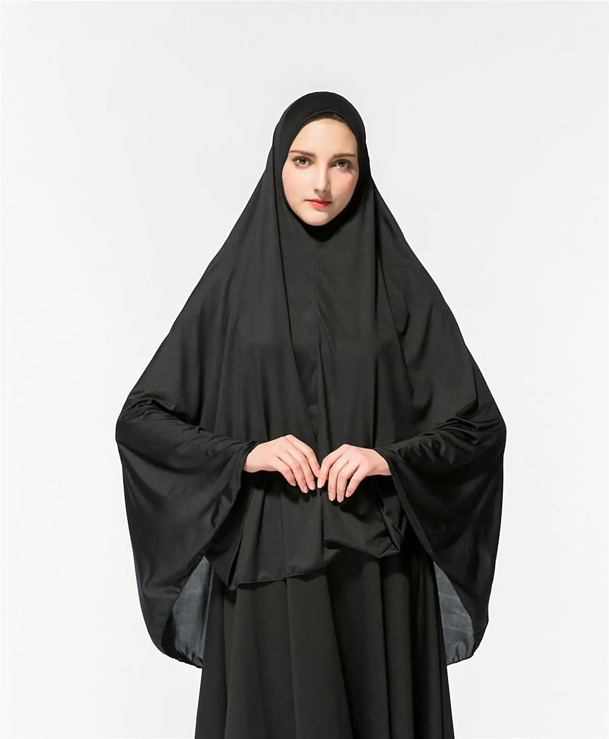 

Muslim Women Prayer Hijab Long Scarf Jilbab Islamic Large Overhead Full Head Neck Cover Headscarf Islamic Arab Headwear New