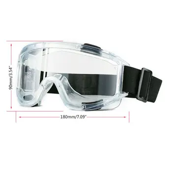 

Protective Safety Glasses Clear Anti-Fog Splash Impact Eye Protection for Lab 28TE