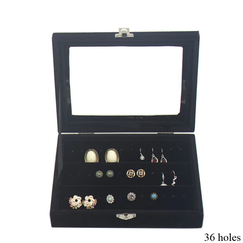 New Arrival Velvet Earrings Jewelry Boxes Ring Earring Bracelet Necklace or other Ornaments StorageJewellery Organizer Packaging