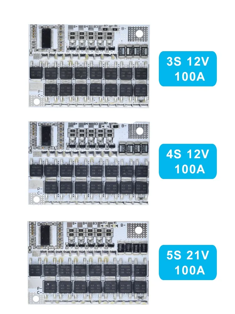 3 s/4S/5S Bms 12 В 16,8 в 21 в 3,7 в 100a литий-ионная ЛМО тернарная литиевая батарея защита печатная плата литий-полимерная баланс зарядки