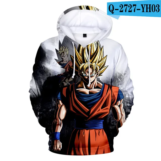 010 3D Аниме Толстовка Dragon Ball Z с карманом, толстовки с капюшоном, Poleron Hombre, уличная одежда, Sudadera Dragon Ball, толстовка с капюшоном, мужская куртка - Цвет: 010