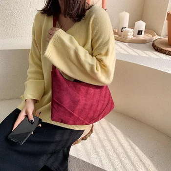 

Designer Scrub Leather Shoulder Bags For Women 2020 Ins Ladies Big Capacity Tote Bag Fashion Casual Quality Female Crossbody Bag