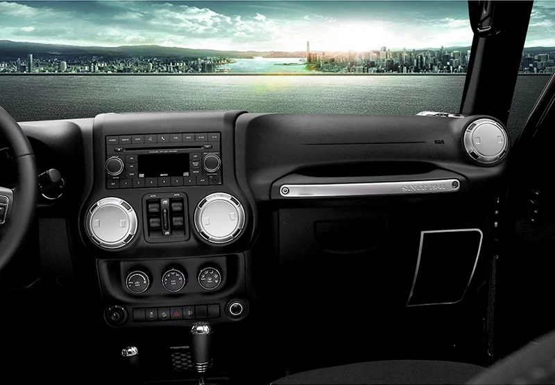 MOPAI алюминий Кондиционер Vent Обложка для Jeep Wrangler JK 2011 до украшения интерьера интимные аксессуары наклейки стайлинга автомобилей