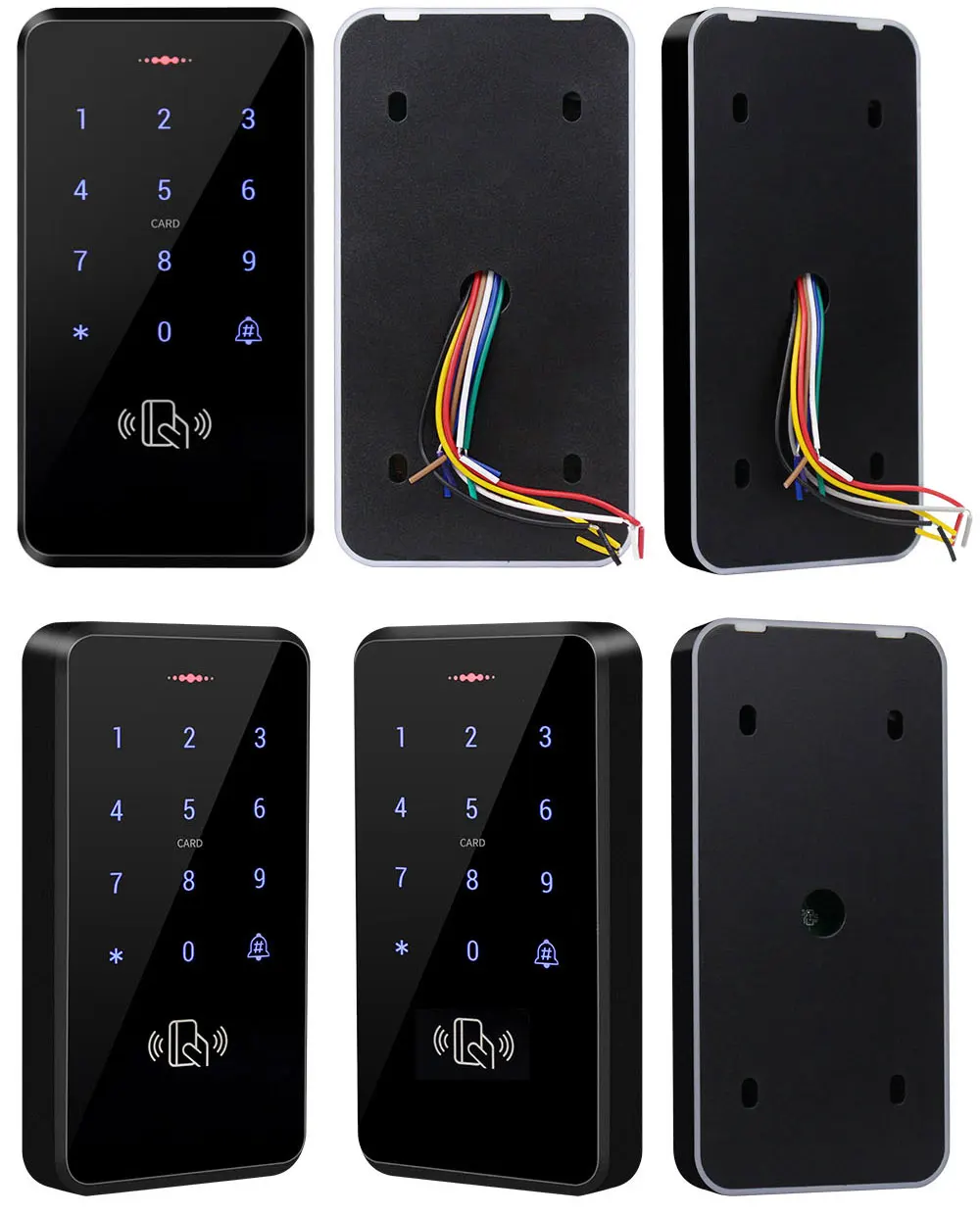 IP68 Waterproof RFID 125KHz Standalone Access Control Keypad with Touch Screen Panel + 10pcs RFID Keyfobs - Famidy.com