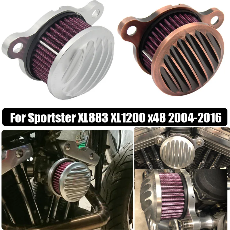 

Motorcycle Air Cleaner Intake Filteruniversal auto Air Cleaner Filter For Sportster XL883 XL1200 x48 2004 -2016