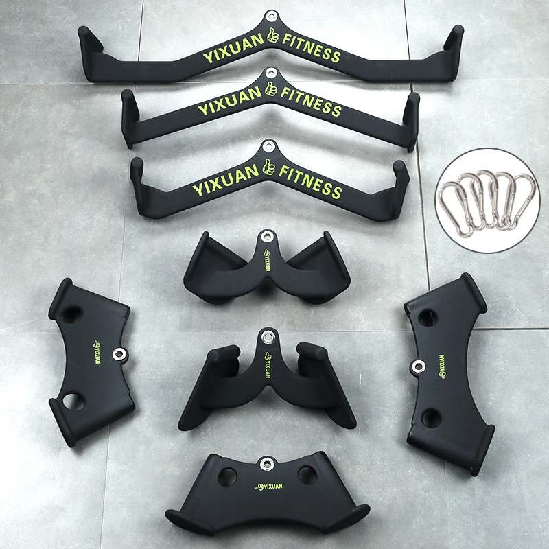 Palestra Fitness Lat Pull Handle Press Down Grips Pully Cable Rowing Machine Aattachments Home Back Tricipiti Traing Workout T-Bar