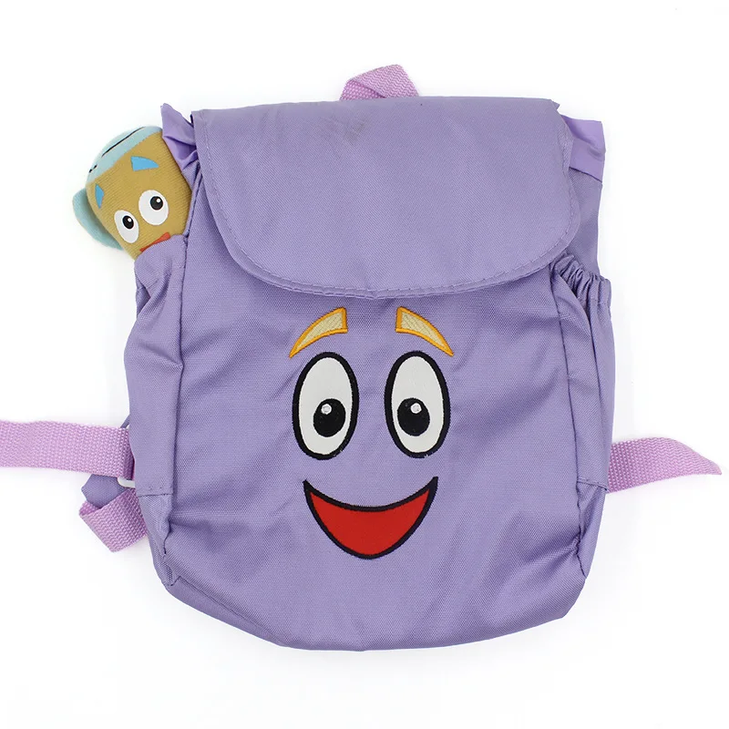 Dora Explorer рюкзак плюшевая сумка карта фиолетовые школьные сумки для детей подарок