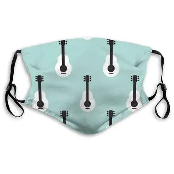 

Music Instrument Pattern Unisex Anti-Pollution Mask Dust Mask with Filter Mask Black