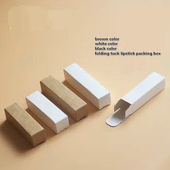 

100pcs/lot Kraft Paper All Lidsticks Perfume Bottle Plastic Head Dropper /Big Head Cover Essential Oil Bottles Packing Boxes