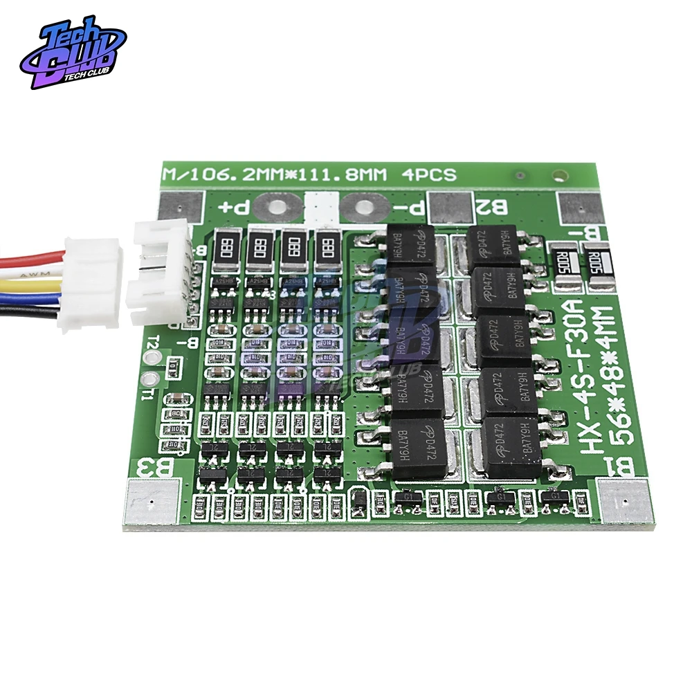 4S 30A литий ионный аккумулятор 18650 зарядное устройство PCB BMS для двигателя дрели 14 8 V