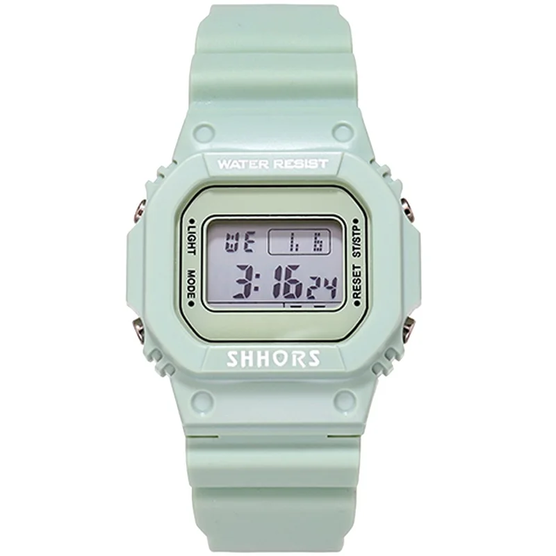 Роскошные спортивные часы Цифровой Студент-Подростковый женские наручные часы ударопрочный девушка Led удобные силиконовые часы