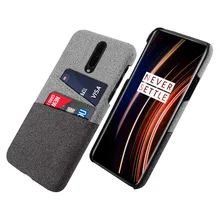 For OnePlus 7T Pro Case Slim Back Hard PC Fabric Shockproof Matte Cloth Cover For OnePlus 7T One Plus 7T Case Card Slot Wallet yuyaobaby white 7t