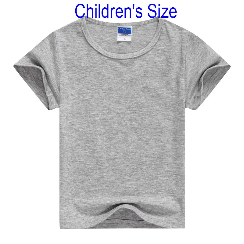 children grey Лето, высокое качество, 15 цветов, S-2XL, простая футболка, Женская хлопковая эластичная Базовая футболка, Женские повседневные топы, футболка с коротким рукавом - Цвет: children grey