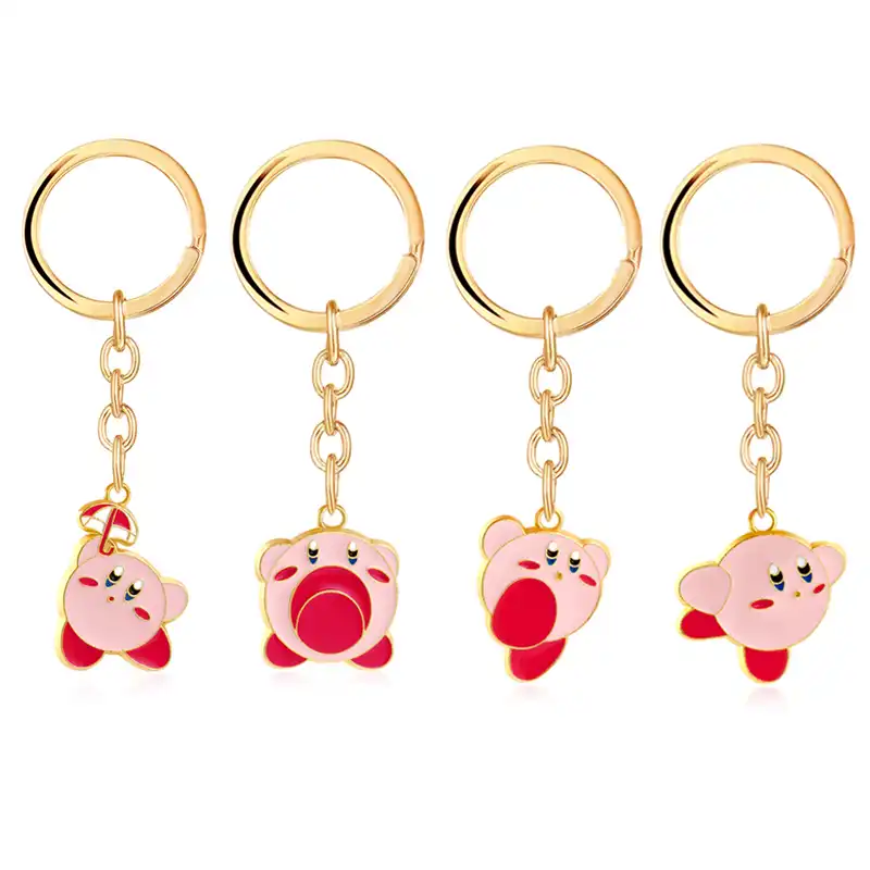 Game Kirby Keychain Kawaii Popopo Pendant Keyrings Anime Figure Collection Toys For Christmas Gifts Cartoon Jewelry Llaveros Aliexpress