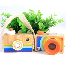 Мультипликационная однолинзовая зеркальная камера-калейдоскоп многоугольная Призма гибкий пчелиный глаз эффект детские забавные деревянные развивающие игрушки