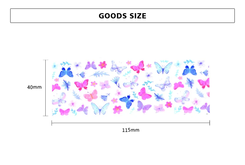 LCJ 10 шт. бабочка цветок наклейка s на пленка для ногтей разноцветный лак клейкая наклейка наклейки для ногтей Фольга Дизайн для ногтей маникюр