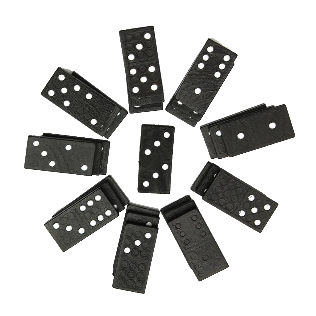 Children's Domino Game Toy Set of 28 Pcs with Wooden Box Traditional Gift