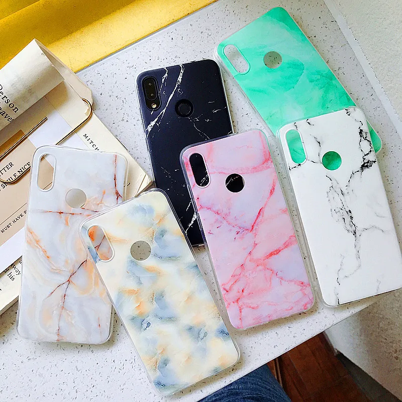 

Marble Matte Case on for Xiaomi Redmi Note 7 6 5 K20 Pro Note7 Soft TPU Back Cover for Xiomi Mi 9 8 Lite 9T Redmi6 Phone Cases