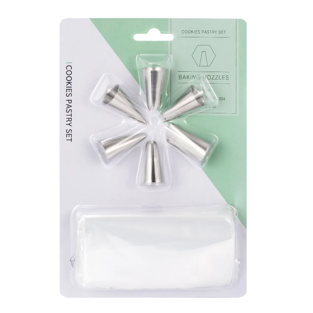 

Small Stretch Pastry Nozzle 16 Pieces Outside Seamless Decorating Nozzle Set Pastry Tip