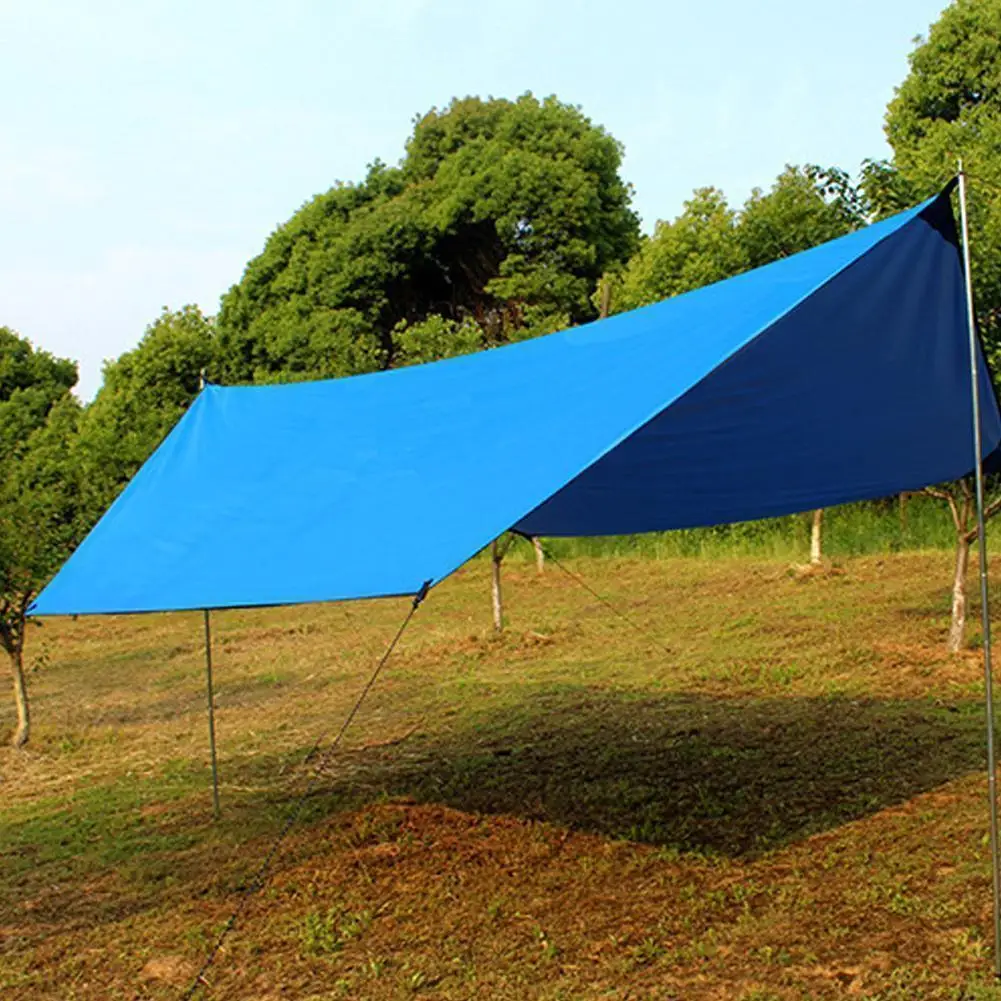 100*145cm Awning, Waterproof Tarp, Tent Shade, Ultralight, Garden Canopy, Sunshade, Outdoor, Camping, Hammock, Tourist, Beach, Sun Shelter, waterproof tarpaulin,waterproof tarp,tarpaulin rain cover,camping canopy
