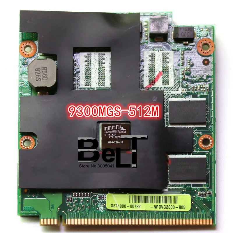 

Видеокарта 9300MGS 9300M GS G98-730-U2 DDR3 512MB для ASUS M50V M50VS