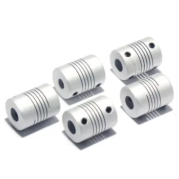 

1pc CNC Motor Jaw Shaft Coupler 5mm To 8mm Flexible Coupling OD 19x25mm wholesale Dropshipping 3/4/5/6/6.35/7/8/10mm D19L25(3-10