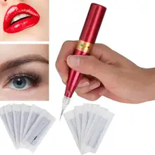 Татуировочный пистолет перезаряжаемая электрическая микроблейдинг татуировка бровей и губ Ручка инструмент 100-240 В США вилка микроблейдинг машина