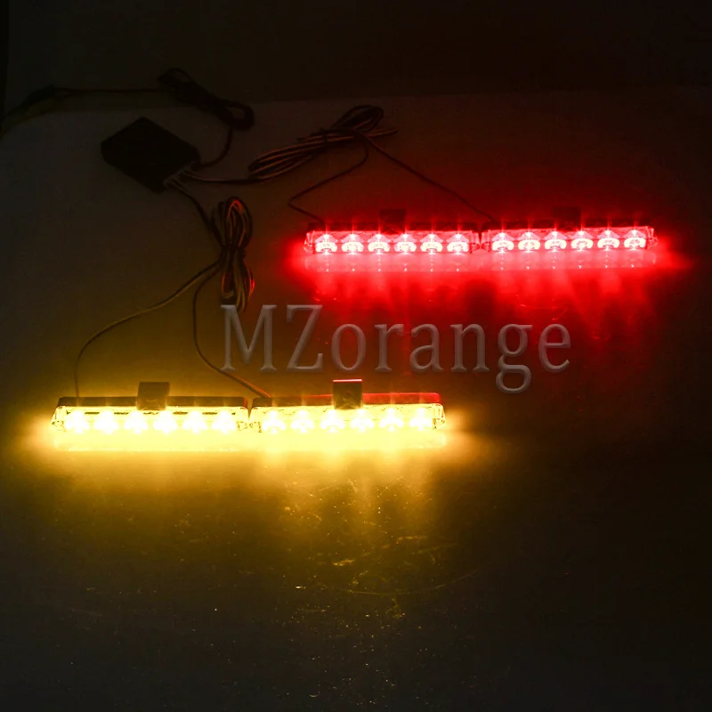 2 Red 2 Yellow Полицейские огни 4x6 СВЕТОДИОДНЫЕ стробоскопы светодиодный Оповещатель полицейский свет Стробоскопы для автомобилей Сигнальные огни ФСО вспышка автомобильный проблесковый маячок - Цвет: 2 Red 2 Yellow