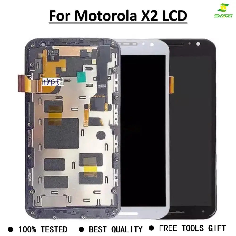 

5.2"black For Moto X2 LCD +Frame FOR XT1092 XT1095 XT1096 XT1097cellphone touch dispaly panel digitizer assembly screen +tool