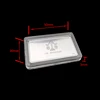 1OZ BAR/BULLION PLASTIC BOX CLEAR PLATIC BOX, 1PCS/LOT Hard Plastic Airtite Cases for 1 oz Bullion Bars Silver Gold 4