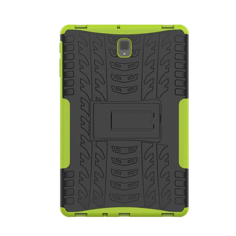 Для Samsung Galaxy Tab S4 10,5 T830 чехол для планшета SM-T830 T835 10,5 дюймов Броня Силиконовый ТПУ+ PC противоударный чехол с подставкой+ ручка+ пленка - Цвет: Зеленый