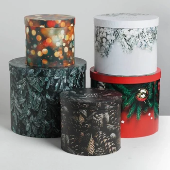 

Set of gift boxes 5 in 1 "New Year's photo", 13 × 14‒19.5 × 22 cm 4348607