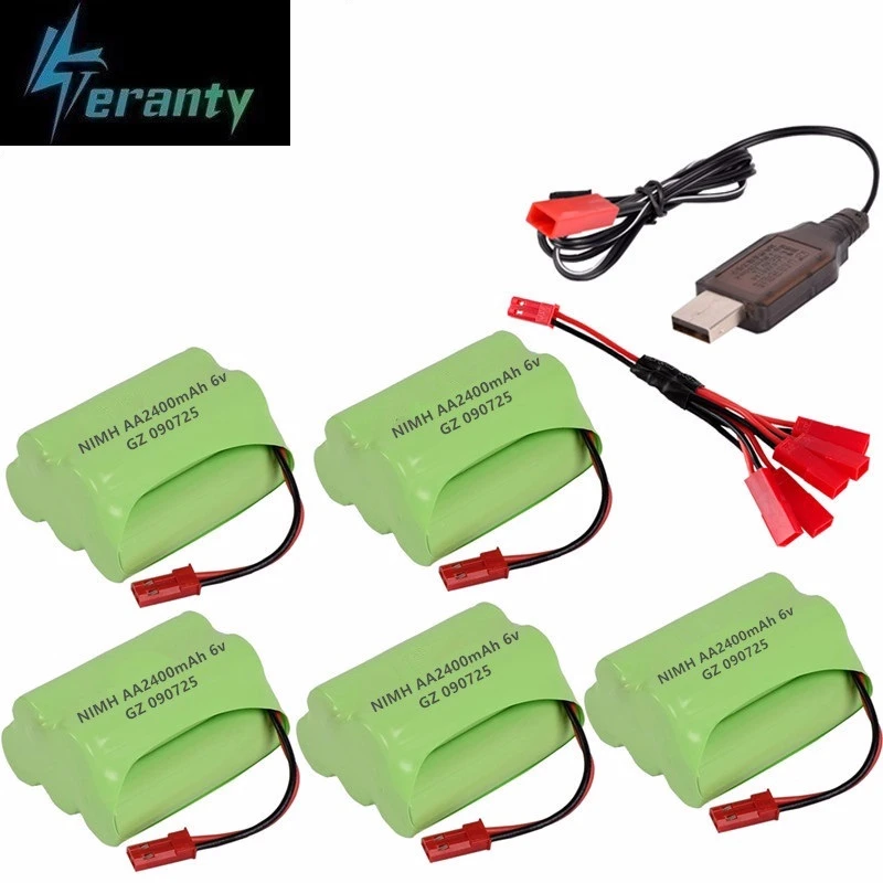 6v 2400mAh зарядное устройство для RC автомобилей Роботы танки пистолет rc лодки с JST