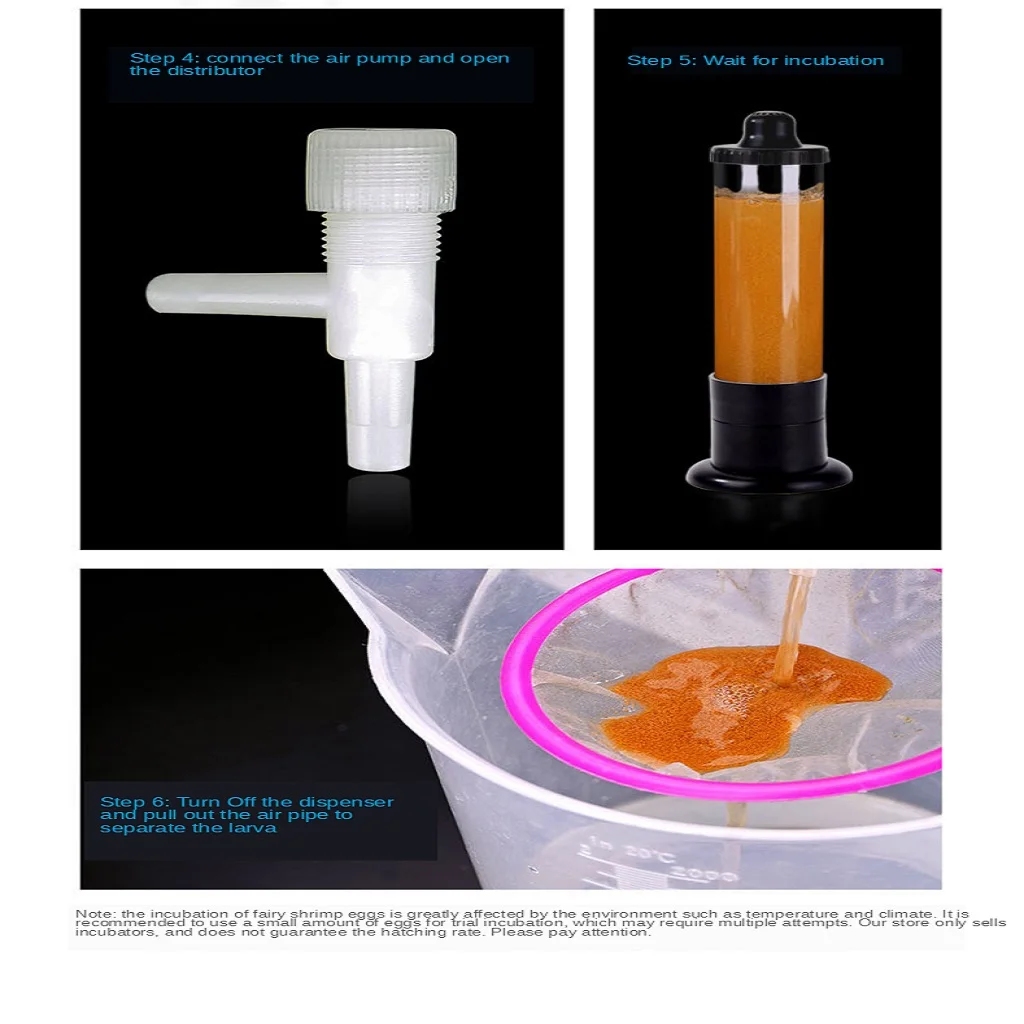 Shrimp egg incubator egg oxygen incubation fine egg red egg brine shrimp egg incubation tool