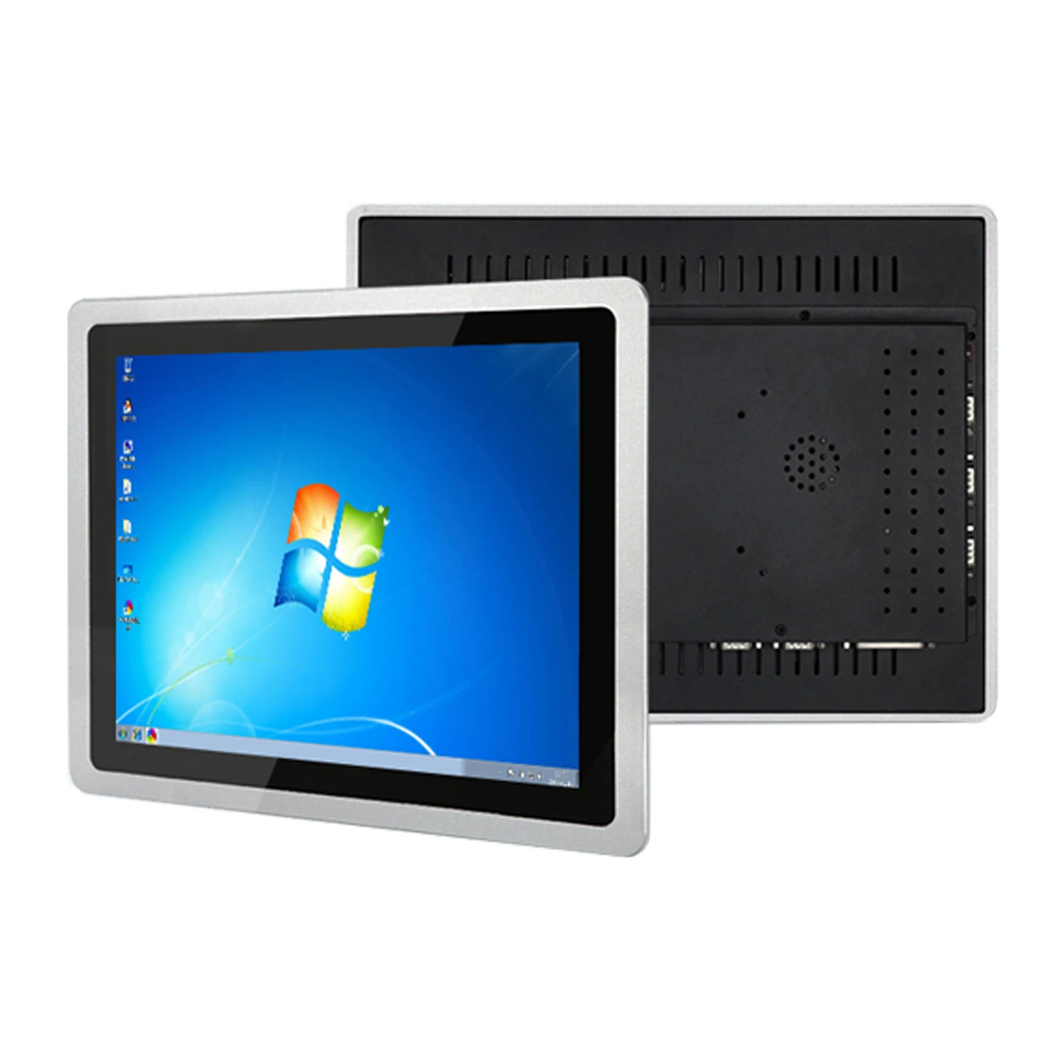 산업용 임베디드 미니 컴퓨터, 정전식 터치 스크린, 올인원 PC, Win10 Pro용 4G RAM 64G SSD, 15 17 19 21.5 인치