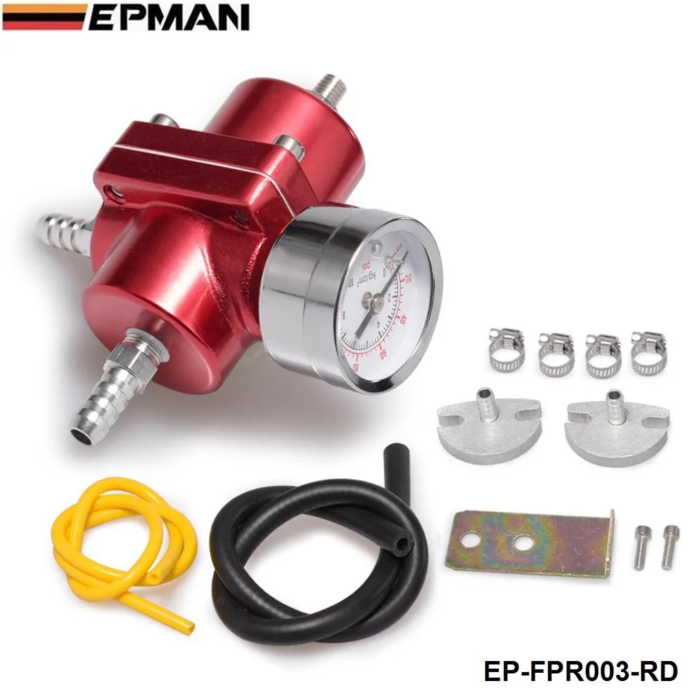 Jdm Универсальный 0 140 PSI Регулируемый регулятор давления топлива FPR/Манометр для BMW