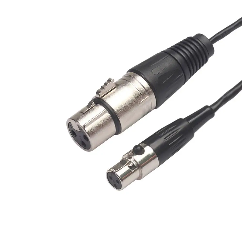 Mini XLR 3 Pin Female To 3 Pin видео Кабель-адаптер мужской/женский для Blackmagic Pocket cinema 4K камера аудио линия - Название цвета: Female Female