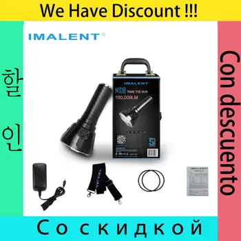 

IMALENT MS18 Flashlight 100000 Lumens 1350M beam distance 8 MODES MS18W