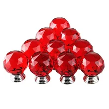 Производители оптом Кристальные ручки для шкафов ящик с ручками ручка цинковый сплав ручка шкафчика 30 мм