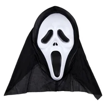 Halloween Death Comes Single Ghost Mask Horror Screaming Face Mask False Face Polymorphic Scary Role Playing Masquerade Supplies