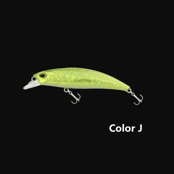 HOT New Minnow mini small fishing lure 60mm high quality vibration swing sink hard bait efficient ice lures japan fishing tackle - Цвет: Color  J