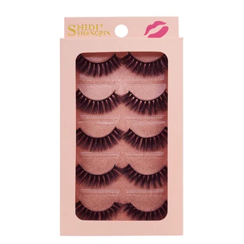 

5 pairs eyelashes mink eyelashes strip 3d faux mink lashes hand made false eyelashes faux cils fake lashes dramatic eyelashes 03
