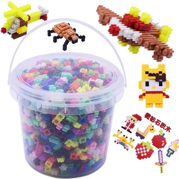 

2020 Toys Montessori Baby Girl Blocks Interconnecting Miniature Blocks Intelligent Early Educational Puzzle Toys Gifts Gears Set